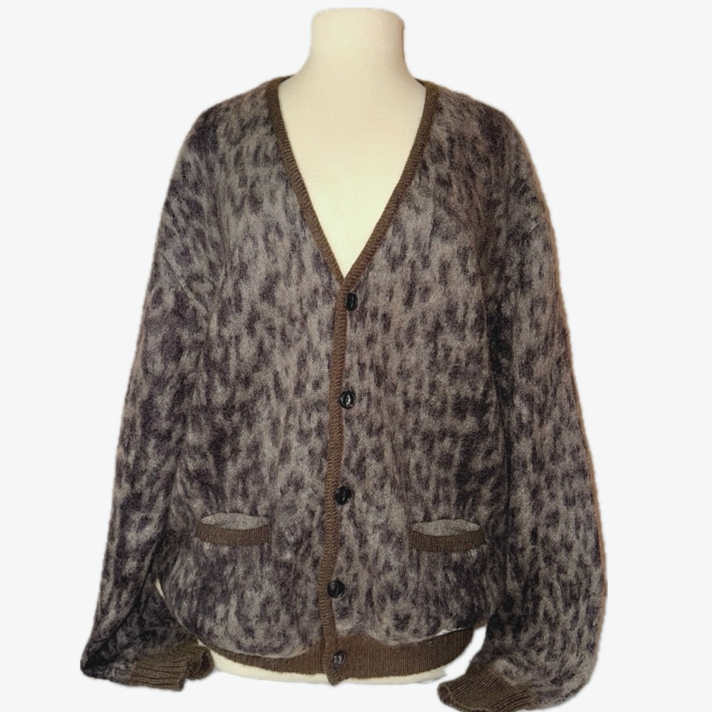Wacko Maria leopard cardigan XL